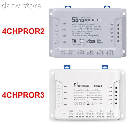 Sonoff 4CH Pro R3Smart  Wifi Lght Switch  Gaing, 3 Wo4rki1ng