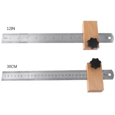 30 Cm /12 In Woodworking Positioning Ruler Gear Block Woodwo