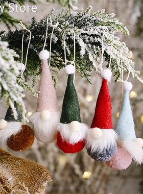 Star Printed Wooden Pendants Ornaments Xmas Tree Ornament DI