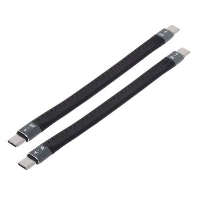 For Thunderbolt 3 Data Cable 10/40Gbps Soft USB-C Charging C