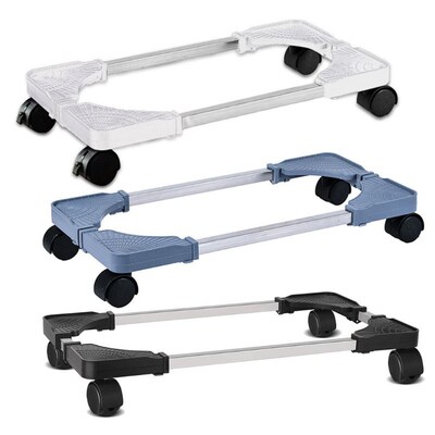 Mobile CPU Stand Computer Tower Holer with Locking Caster Wh