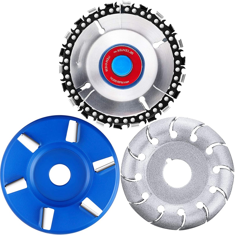 3 Pieces Wood Carving Disc, 5/8 Inch Inner Diameter Angle Gr