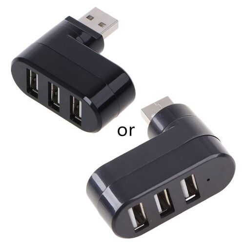 77UA Rotatable High Speed 3 Ports USB HUB 2.0 USB Splitter A
