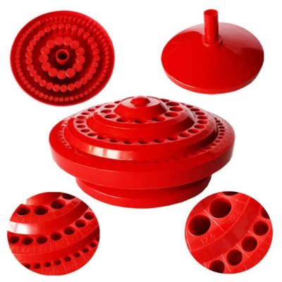 100 Pcs Hole Drill Bit Storage Case Holder Round Shape Hard