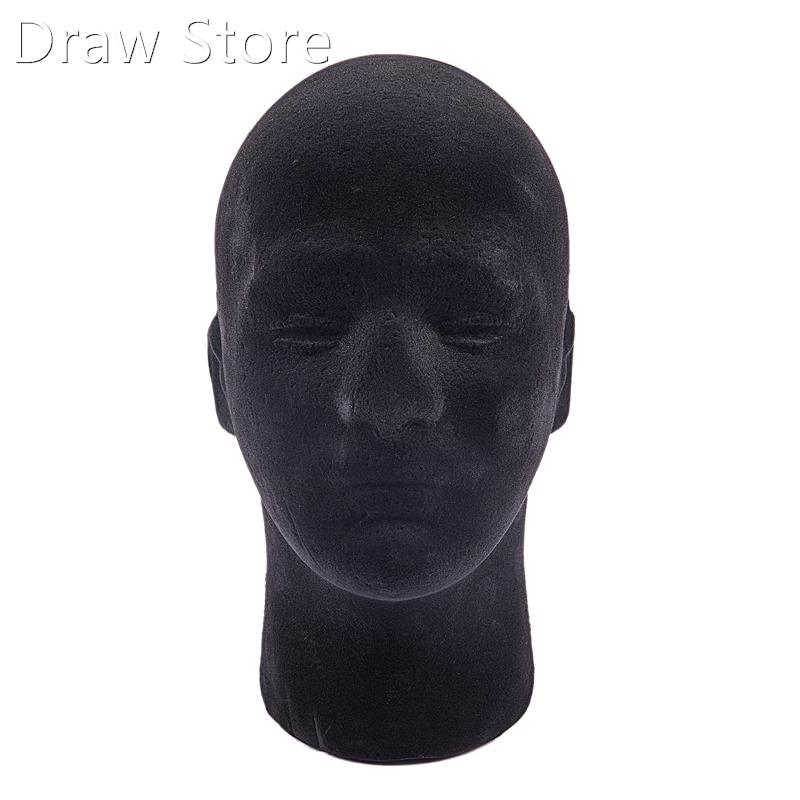 Male Styrofoam Foam Mannequin Manikin Head Model Wigs Glasse