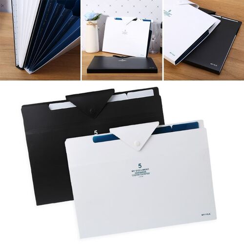 5 Layer Document Bag Expanding File Folder Organizer Folder
