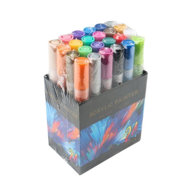 4/8/12/15/24/36 Colors Acrylic Paint Marker Pen Detailed Mar