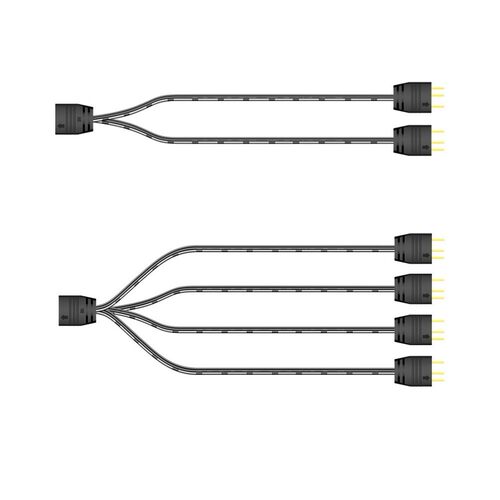 COOLMOON 5V 3Pin Fan Hub Splitter Power Cable Extension Cabl