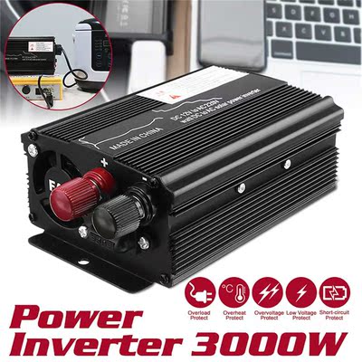 Car Inverter 12V/24V 220V 3000W Voltage Converter USB Voltag