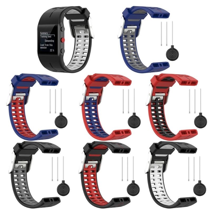 ALLOYSEED Silicone Replacement Wrist Watch Band for Polar V8