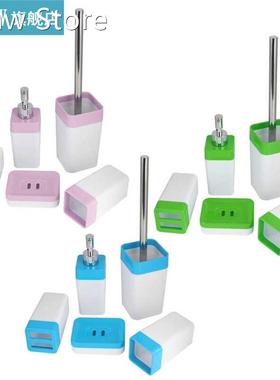 5Pcs/Set Bathroom Set Plastic Toothbrush Holder Rinse Cup So