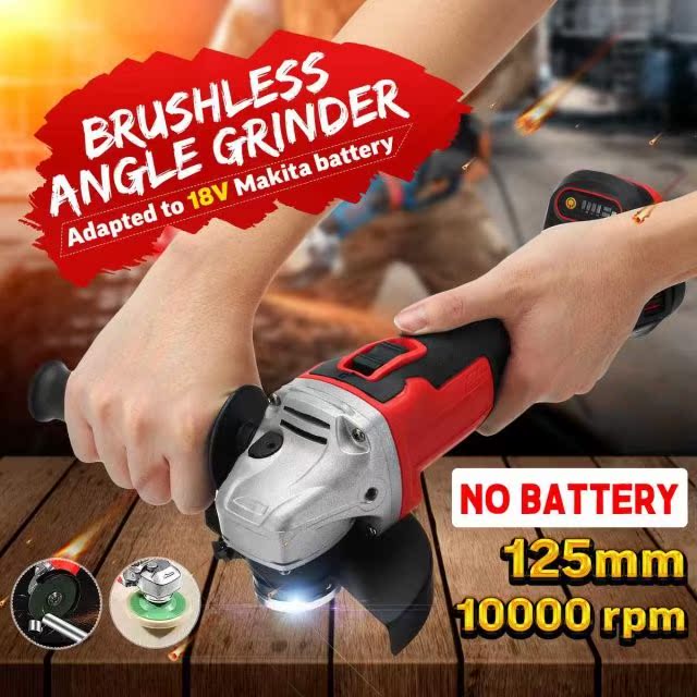 125/105/100mm Brushless Electric Angle Grinder Machine Cordl