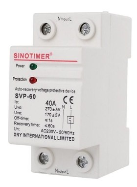 230V AC 40A Din Rail Automatic Recovery Reconnect Over Under