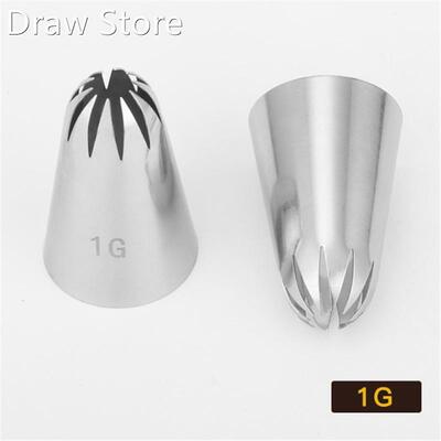 #1G 10 teeth Large Size Cake Cream Piping Nozzles Decoration