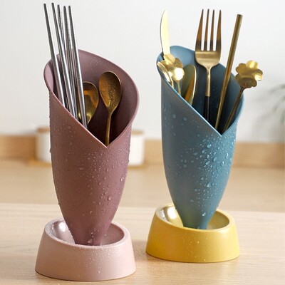 Chopsticks Holder V Shape Opening Draining Spoon Organizer P