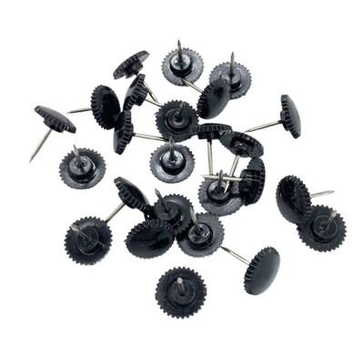 20Pieces 10mm Thumb Tack Gear Pushpin Plastic Round Pushpins