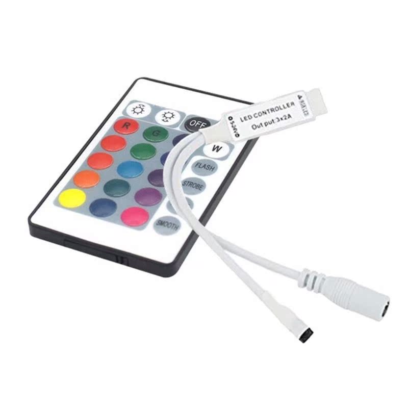 24 Keys Remote Controller for IR RGB Led Strip DC12V Strip L