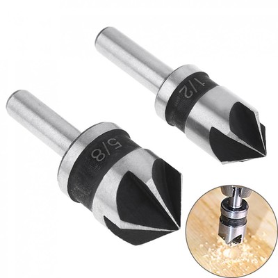 2pcs 82 Degree Five Blade Chamfering Tool Woodworking Openin