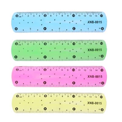 1PC Soft 15cm Ruler Multicolour Flexible Creative Stationery