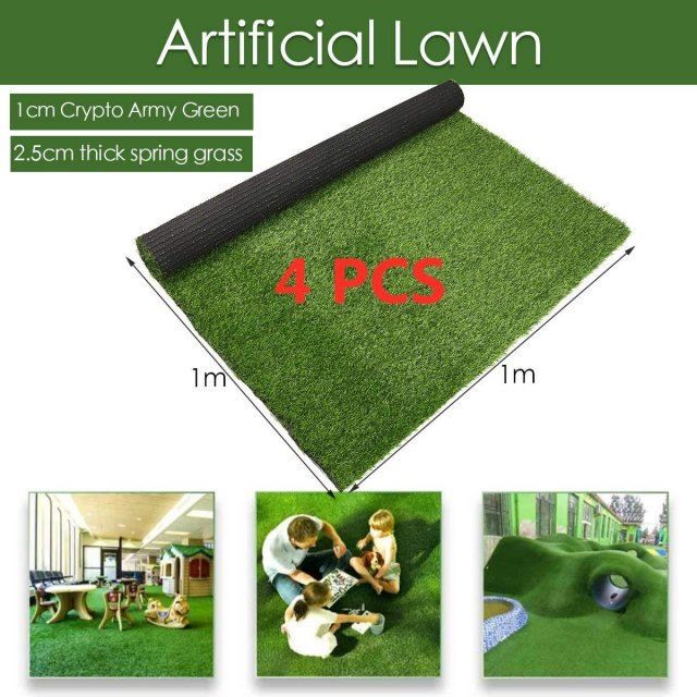 100cm Artificial Lawns Turf Thickness 1/2.5CM Grassland Simu