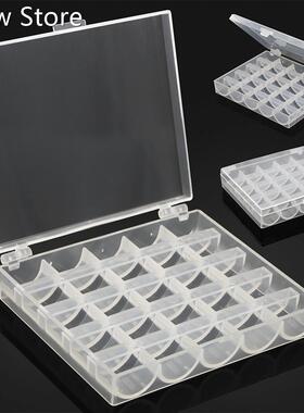 Useful Clear Plastic 25 Bobbins Sewing Machine Spools With T