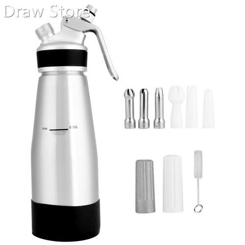 500ml Aluminum Cream Whipper Foamer Cream Household Soda Mac