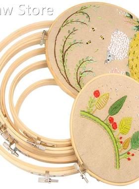 MIUSIE 12 Size 8-40CM Bamboo Frame Embroidery Hoop Ring DIY