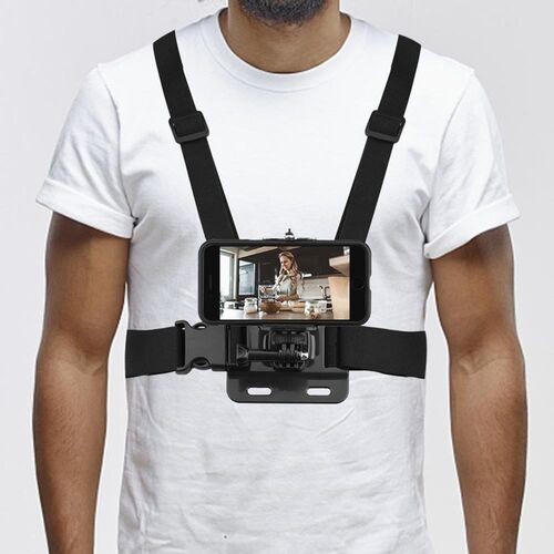Adjustable Mobile Phone Chest Clip Holder Vlog Photo Smartph