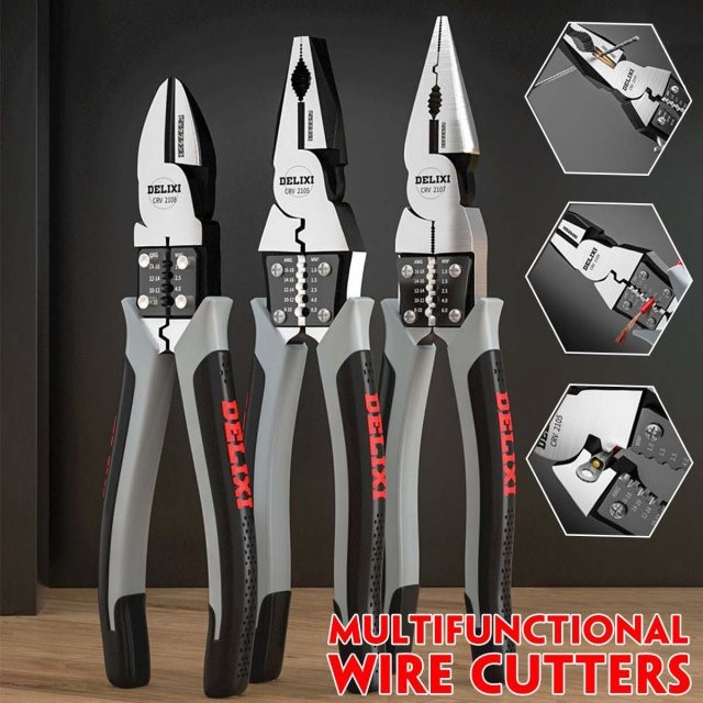 3 PCS Multifunctional Universal Diagonal Pliers Needle Nose