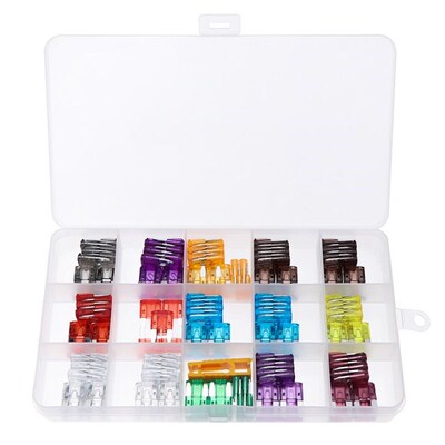 Electrapick 150pcs Car Blade Fuse 2A -40A for Auto Car Fuses