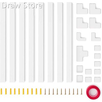 Cable Concealer Kit- 126 in Cord Cover Wall Paintable,Cord H