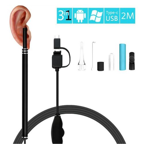 3 In 1 Ear Spoon Endoscope Ear Cleaning Diagnostic Tool 5.5m