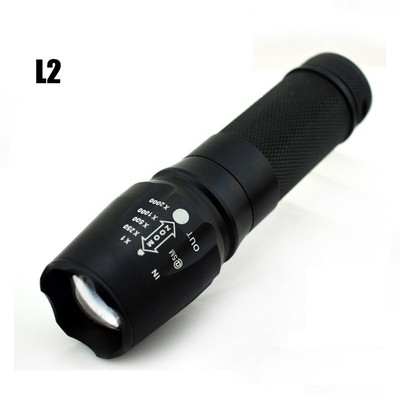 Zoomable LED Flashlights Torch lampe torche  XM-L2 high brig