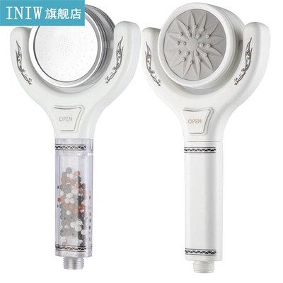Double Sided Shower Head High Pressure SPA Anion Filter Bath