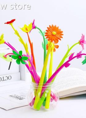 20Pcsk/pack1 rCative Funny eFlower Fun Gel Pens Blue In Stat