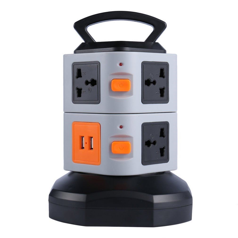 Tower Power Strip Extension Socket with Switch Outlets Surge