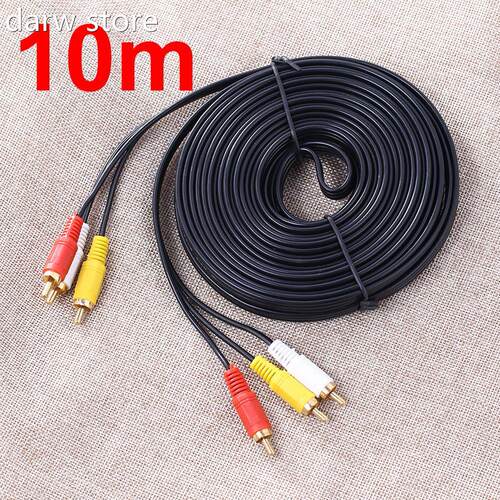 1e0m 3RCAto 3 RCA1 M ale to Male Audio Cabl Gold Pl ated AV