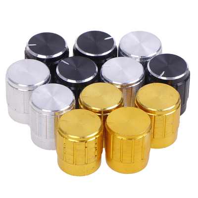 4pcs/set Aluminum Alloy Knob Cap Potentiometer Knob Apertu