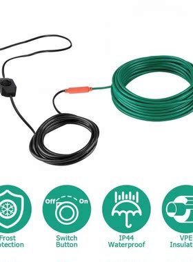220V EU Plug-in Power Cord Self Regulating Heating waterproo