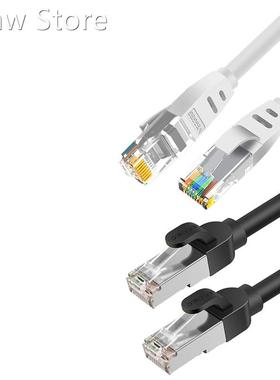 Cat 6 Ethernet Cable Flat Head 10Ft 10Gbps RJ45 Internet Cab