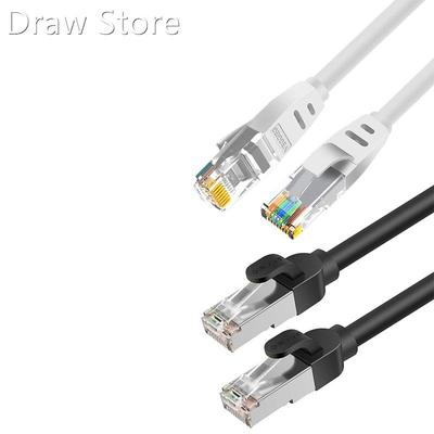 Cat 6 Ethernet Cable Flat Head 10Ft 10Gbps RJ45 Internet Cab