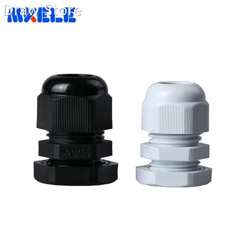 10pcs M20x1.5 Waterproof Cable Gland Black White Ip68 Connec