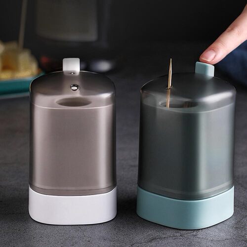 Automatic Press Pop Up Toothpick Storage Holder Dispenser Bo