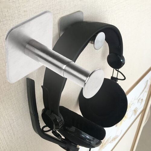 Stainless Steel Headphone Holder Portable Headsets Hanger Un