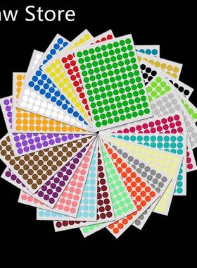6mm Tiny Round Circle Polka Dots Sticker 120 Pcs Small Seal
