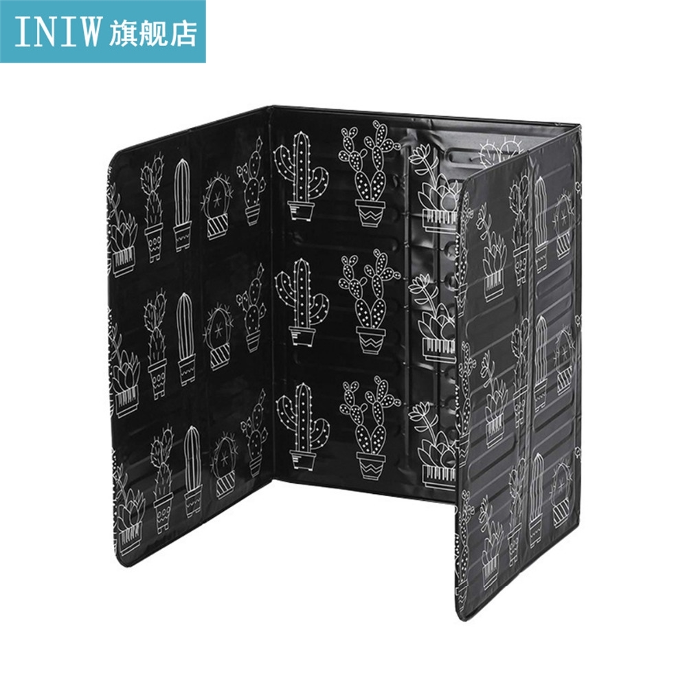 Kitchen Oil Baffle Plate 3 Sided Splatter Guard Stove Heat I