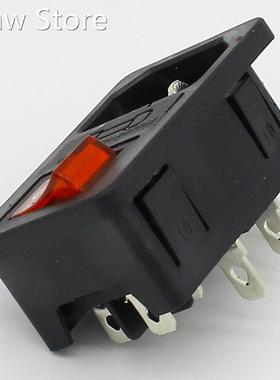 2pcs 10A fuse ! Red Rocker Switch Fused IEC 320 C14 Inlet Po