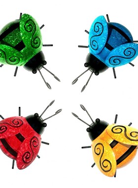 4Pcs/Set Insect Decor Insect Statues Colorful Full of Vitali