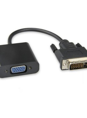 HD 1080P DVI Male To VGA Female Adapte 24+1 25Pin Male To 15
