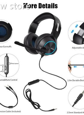 UNITOP NUBWO N11G ming Head1set 35MaM Deep Bass He.adphones